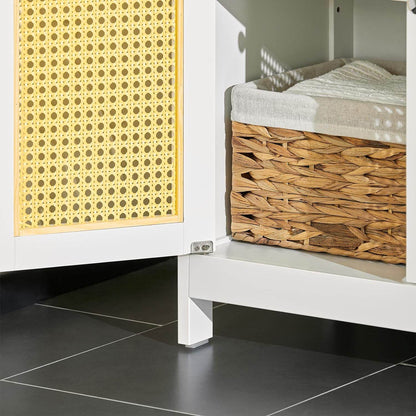 Badkommode mit 1 Schublade | Badzimmerschrank | Sideboard | Gelb | BZR120-W - Palo24