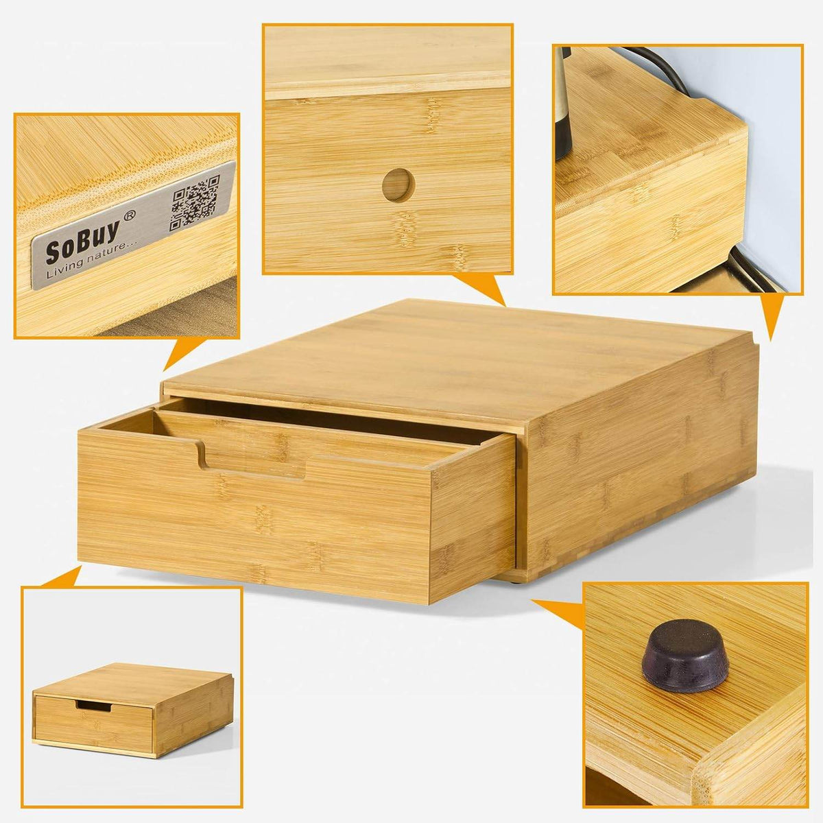 Kaffeekapsel Box | Kapselspender | Aufbewahrungsbox Bambus | FRG83-N - Palo24