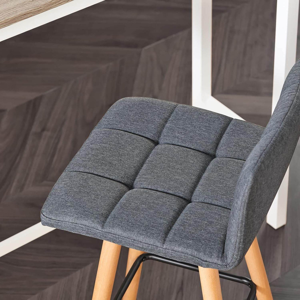 Barhocker 2er set | Tresenhocker | Sitzhöhe 68cm | Dunkelgrau | FST50-DGx2 - Palo24
