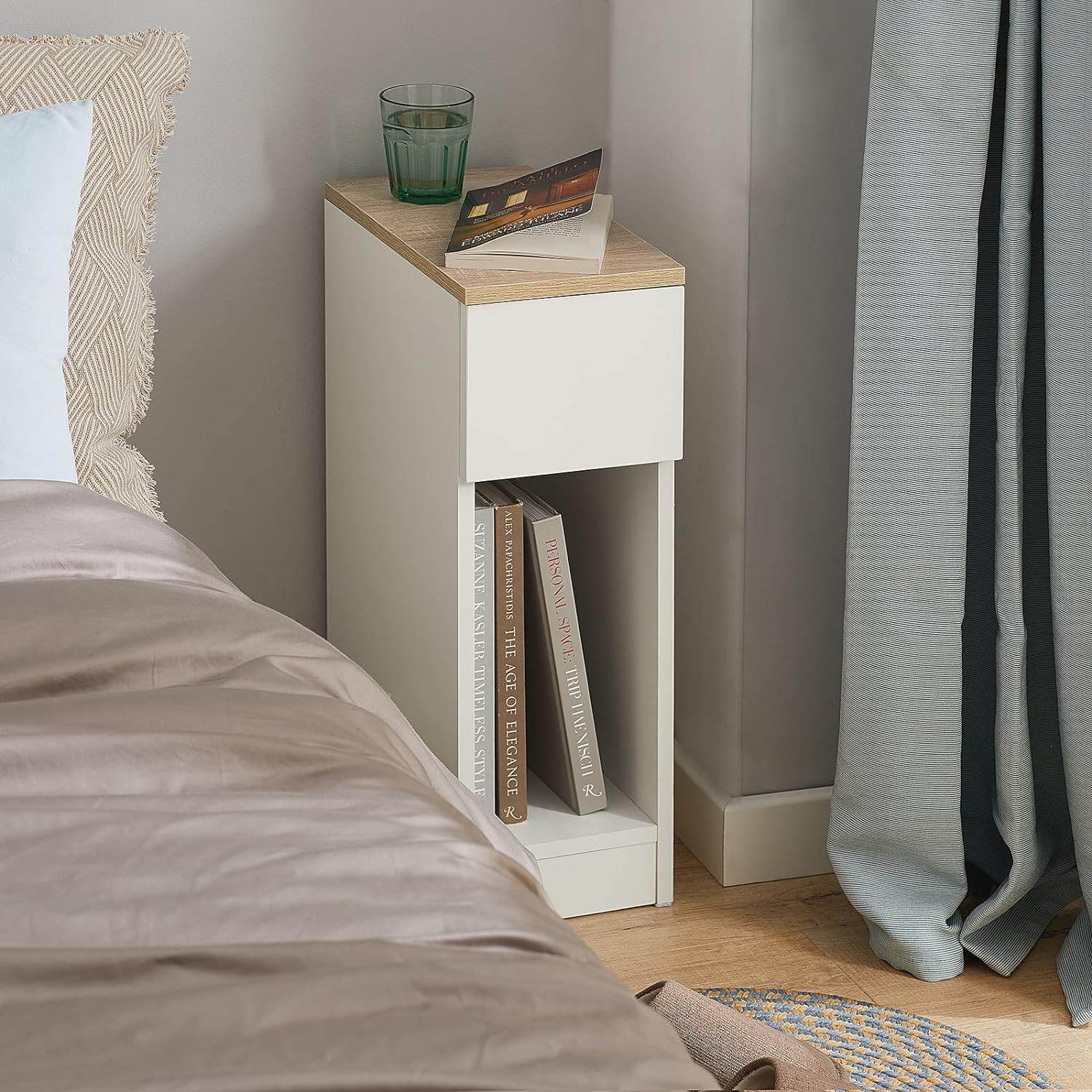 Nachttisch mit Schublade | Couchtisch | Sofatisch | Beistelltisch | FBT111-WN - Palo24