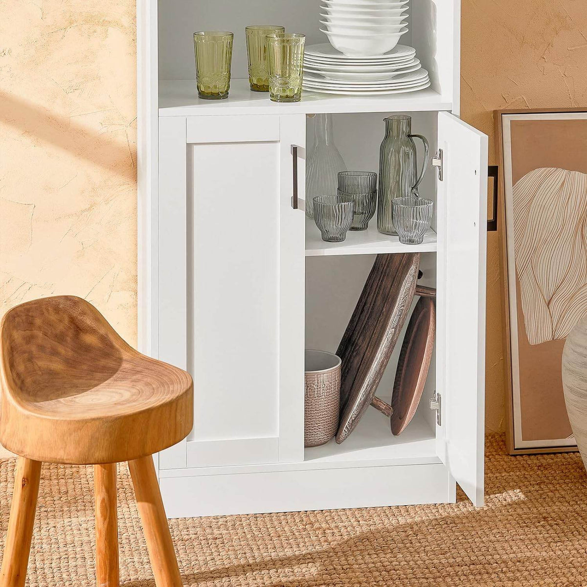 Küchenschrank | Sideboard | Flurschrank | Mikrowellenschrank | FSB47-W - Palo24