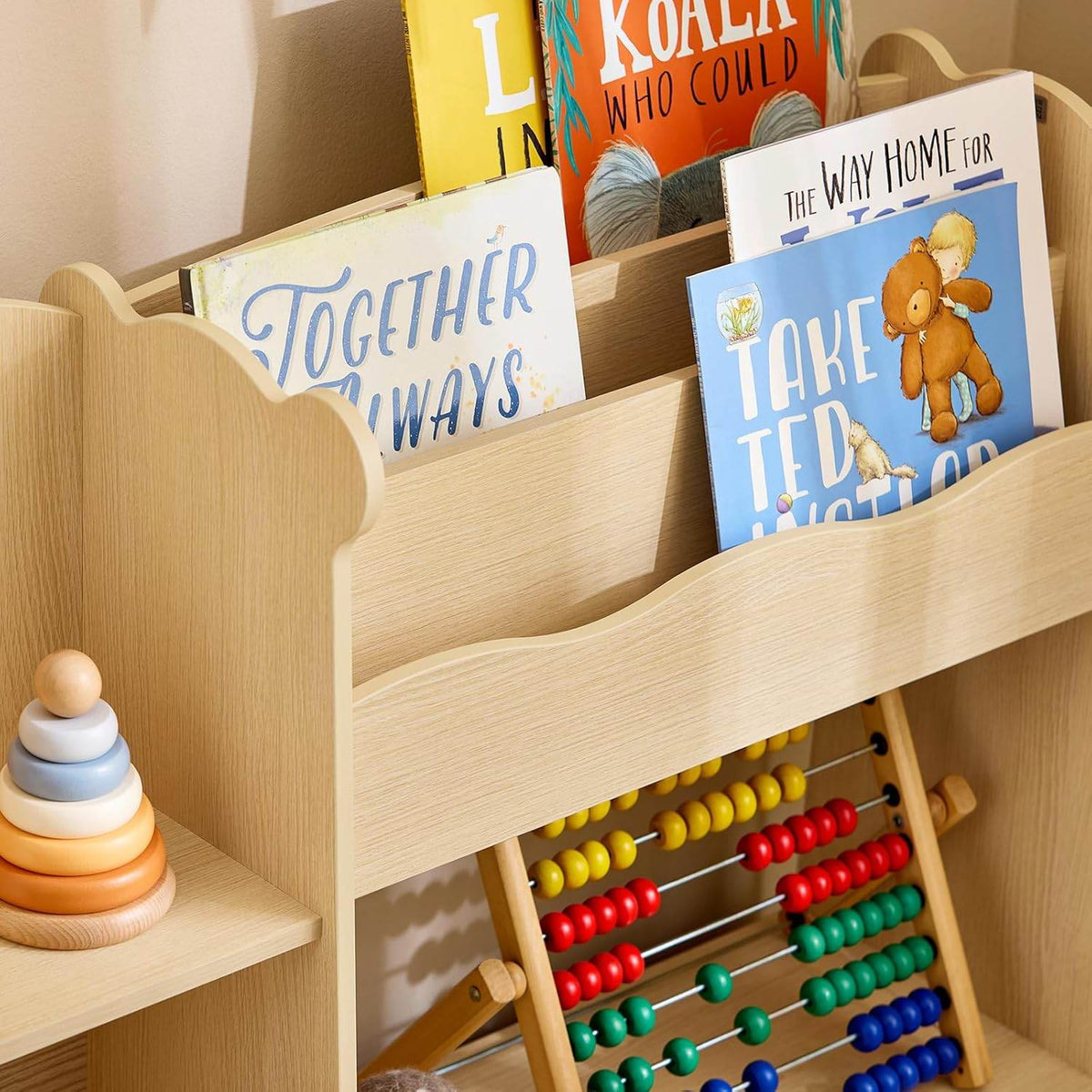 Aufbewahrungsregal | Bücherregal für Kinder | Natur - Palo24