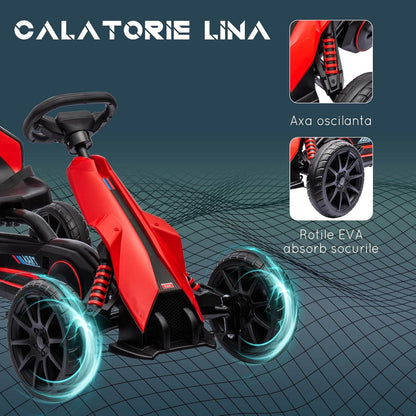 Go Kart Pedal Go Kart Rückwärts-uns Vorwärtsgang Rot +Schwarz - Palo24