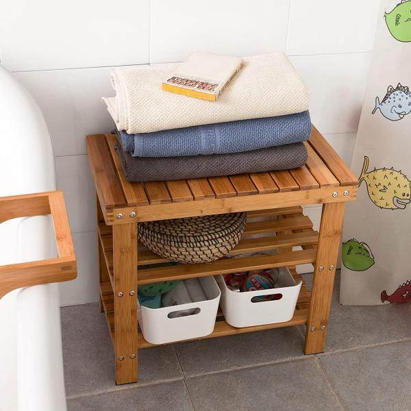 Schuhregal | Sitzbank schmal | Breit 50cm Bambus - Palo24