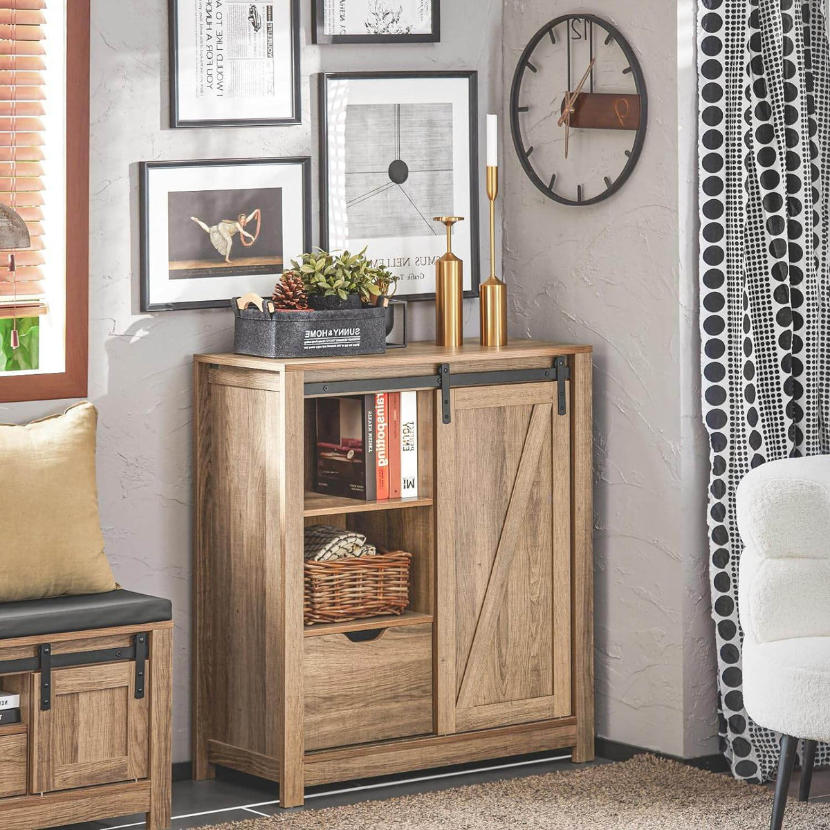 Sideboard mit Schiebetür | Kommode | Schuhschrank | Flurschrank - Palo24