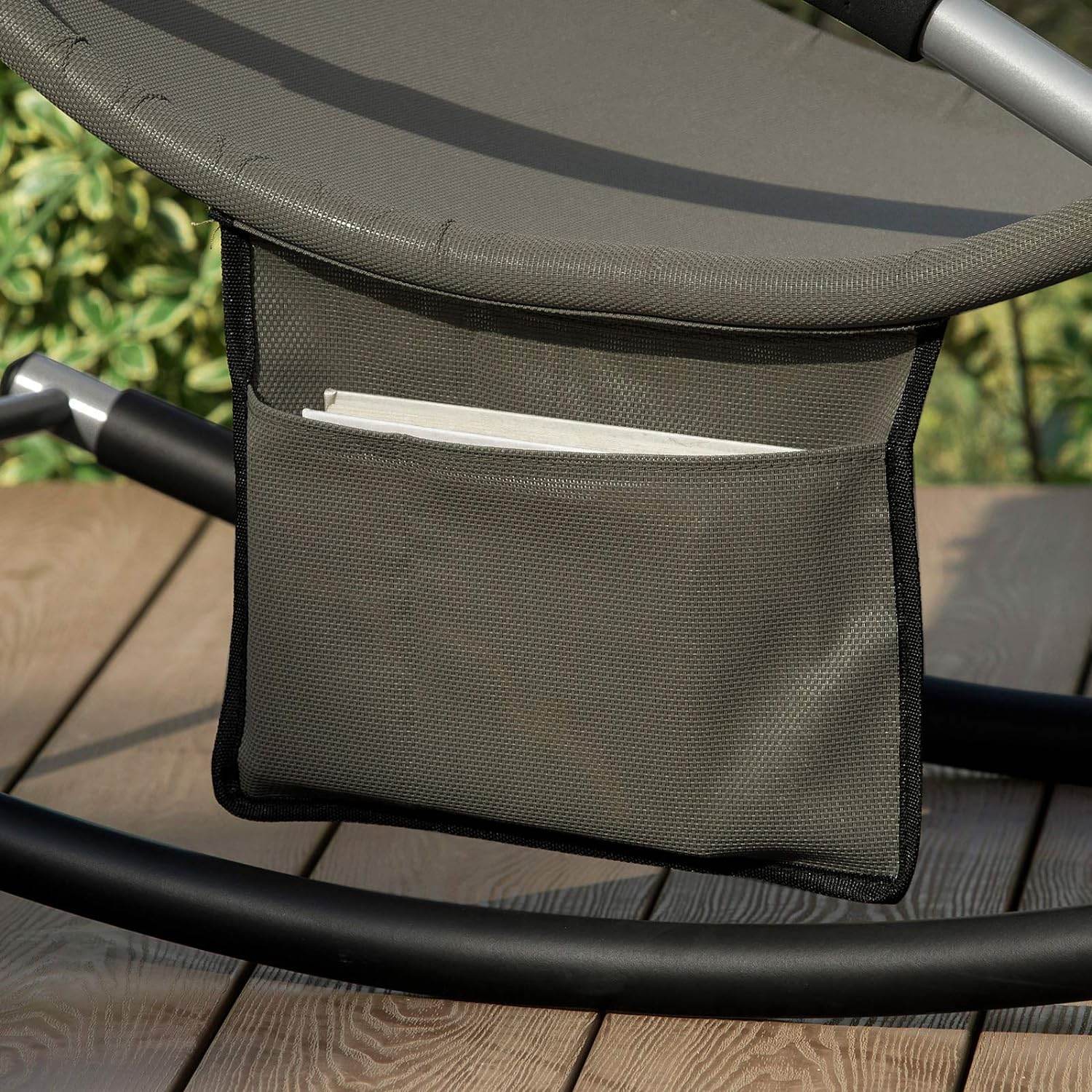 2-er Set Gartenliege | Sonnenliege mit Tasche | Liegestuhl Braun | OGS28-BRx2 - Palo24