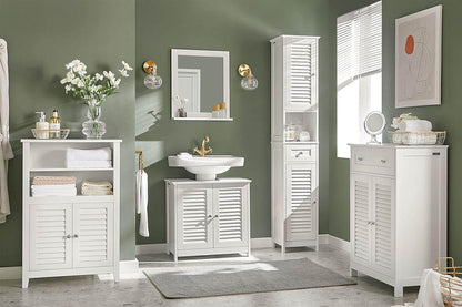 Badkommode | Badzimmerschrank | Flurschrank Weiss BZR13-W - Palo24