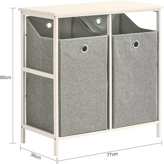 Wäschetruhe | Wäschesammler | Wäscheschrank | BZR57-W - Palo24