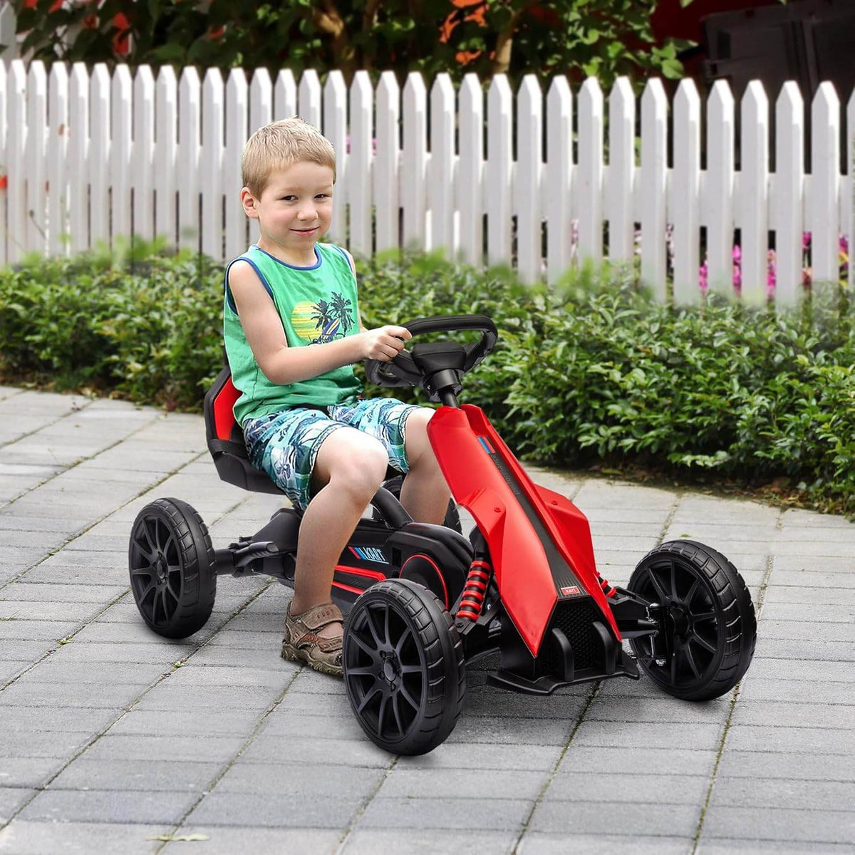 Go Kart Pedal Go Kart Rückwärts-uns Vorwärtsgang Rot +Schwarz - Palo24