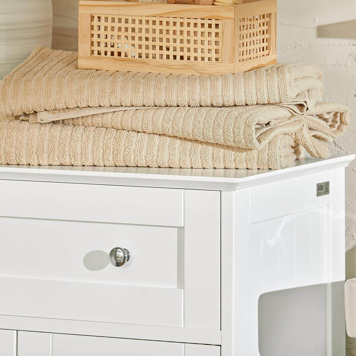 Badkommode mit 1 Schublade | Badzimmerschrank | Sideboard | Gelb | BZR120-W - Palo24