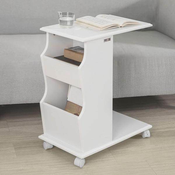 Beistelltisch mit Schlitz | für iPad | Sofatisch | Weiss - Palo24