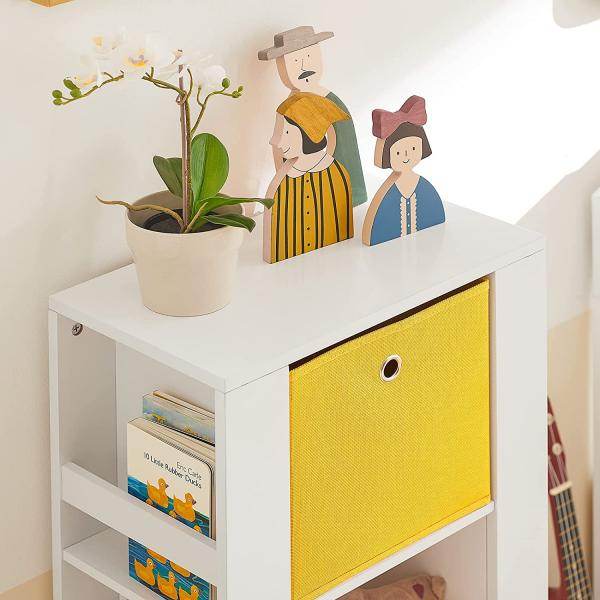 Kinderbücherregal | Spielzeugtruhe | Aufbewahrungsregal Für Kinder | Weiss - Palo24