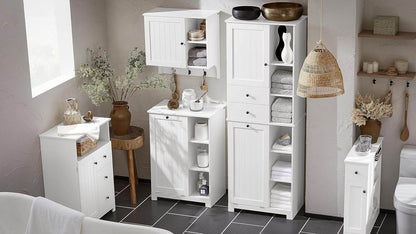 Badkommode | Badzimmerschrank | Flurschrank | Weiss BZR107-W - Palo24