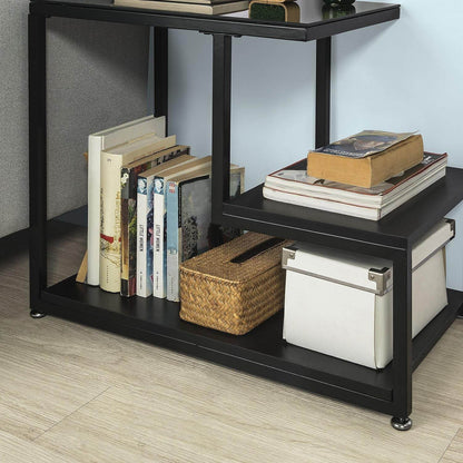 Beistelltisch | Glastisch | Couchtisch Schwarz | FBT65-SCH - Palo24