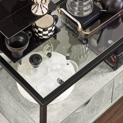 Beistelltisch | Sideboard | Flurtisch | Konsolentisch Hellgrau | FSB54-HG - Palo24
