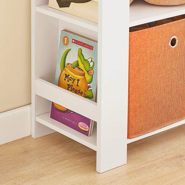 Kinderbücherregal | Spielzeugtruhe | Aufbewahrungsregal Für Kinder | Weiss - Palo24