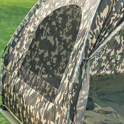 4in1-Zelt Für 2 Personen Wurfzelt Feldbett Mit Campingliege Tarnfarbe - Palo24