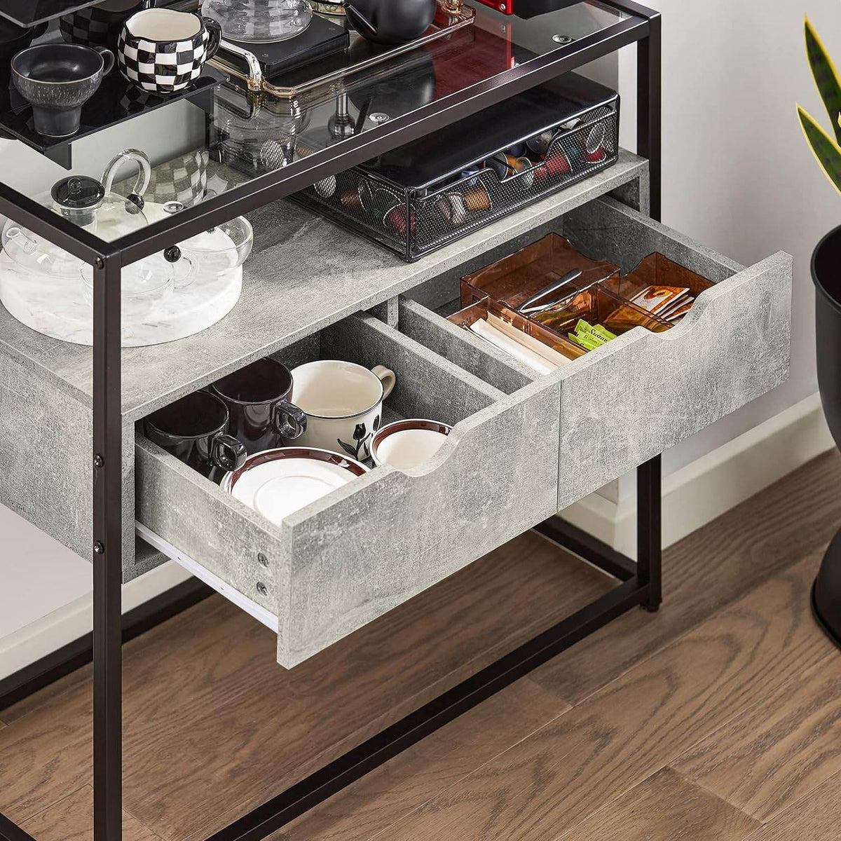 Beistelltisch | Sideboard | Flurtisch | Konsolentisch Hellgrau | FSB54-HG - Palo24