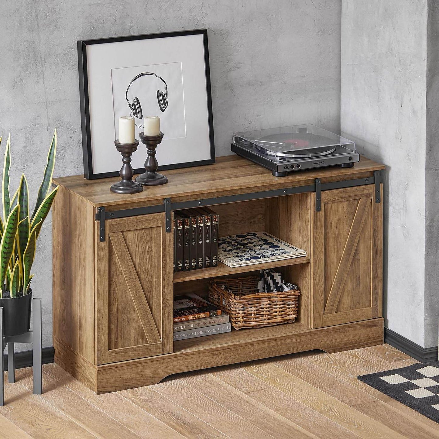 Sideboard mit Schiebetür | Kommode | TV-Schrank | Flurschrank | FSB60-BR - Palo24