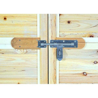2er-Fahrradgarage Fahrradbox Gerätehaus, abschliessbar MVG-zertifiziert 155x205x107cm ~ braun - Palo24