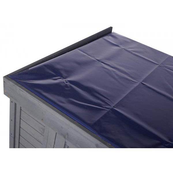 2er-Fahrradgarage HWC-H63b, Fahrradbox Geräteschuppen Gerätehaus, abschließbar MVG-zertifiziert 155x205x107cm ~ grau - Palo24