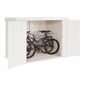 2er-Fahrradgarage HWC-H63b, Fahrradbox Gerätehaus, abschließbar MVG-zertifiziert 155x205x107cm ~ weiss - Palo24