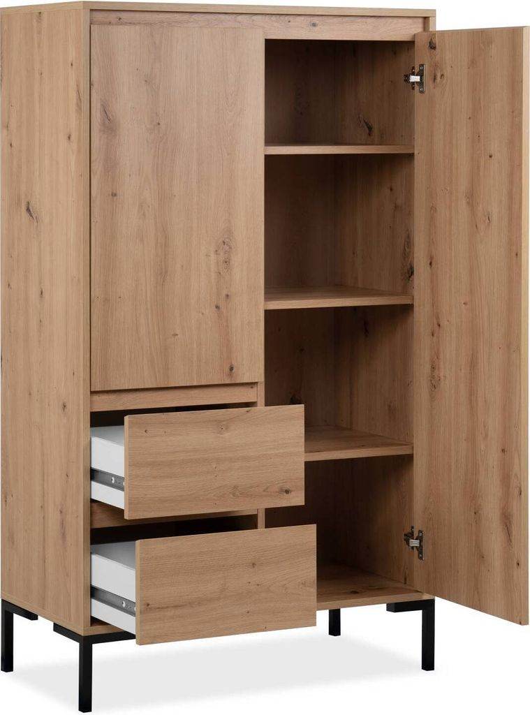 Kommode Sideboard Highboard Eiche Industrial Style - Palo24