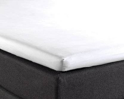Split Topper Spannbettlaken Baumwolle Weiss