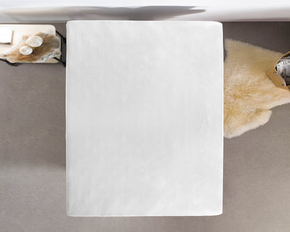 Einzel Jersey 135 gr. Spannbettlaken Weiss 140 x 200 cm - Palo24
