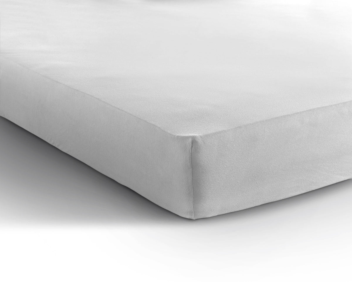 Einzel Jersey 135 gr. Spannbettlaken Weiss 140 x 200 cm - Palo24
