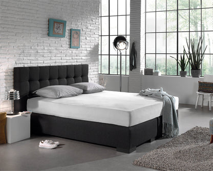Einzel Jersey 135 gr. Spannbettlaken Weiss 140 x 200 cm - Palo24