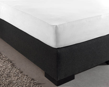 Einzel Jersey 135 gr. Spannbettlaken Weiss 190/200 x 200/220 cm - Palo24
