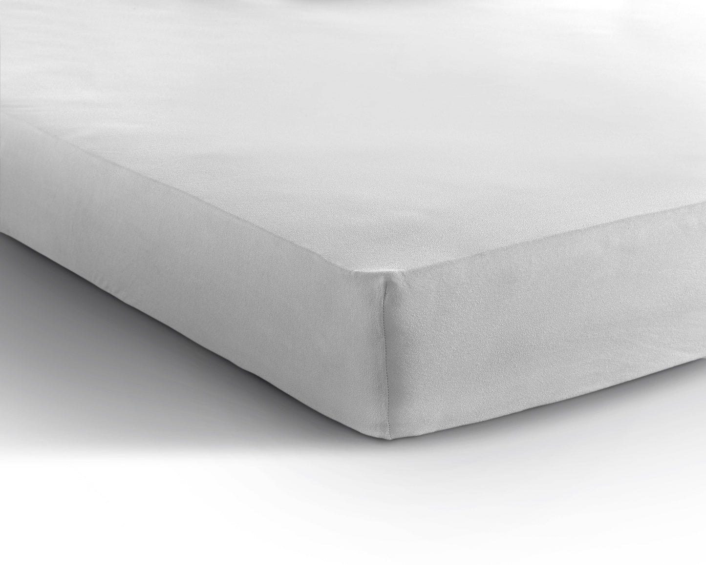 Einzel Jersey 135 gr. Spannbettlaken Weiss 190/200 x 200/220 cm - Palo24