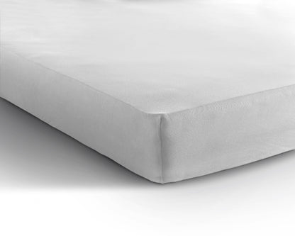 Einzel Jersey 135 gr. Spannbettlaken Weiss 190/200 x 200/220 cm - Palo24