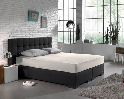 Einzel Jersey 135 gr. Spannbettlaken Creme 190/200 x 200/220 cm - Palo24
