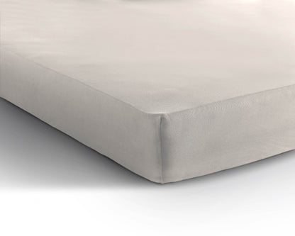 Einzel Jersey 135 gr. Spannbettlaken Creme 190/200 x 200/220 cm - Palo24