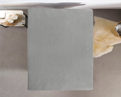 Einzel Jersey 135 gr. Spannbettlaken Grau 140 x 200 cm - Palo24