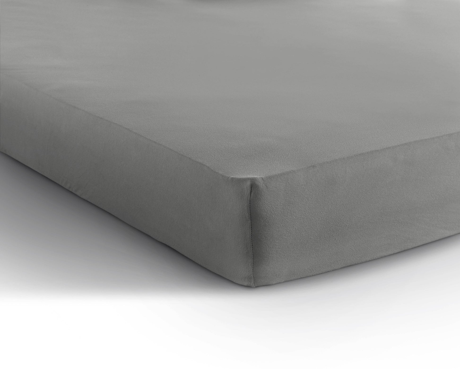 Einzel Jersey 135 gr. Spannbettlaken Grau 140 x 200 cm - Palo24