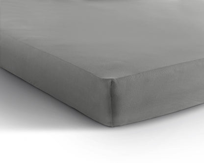 Einzel Jersey 135 gr. Spannbettlaken Grau 160/180 x 200 cm - Palo24