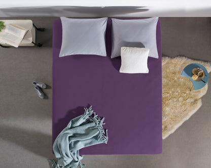 Einzel Jersey 135 gr. Spannbettlaken Lila 140 x 200 cm - Palo24