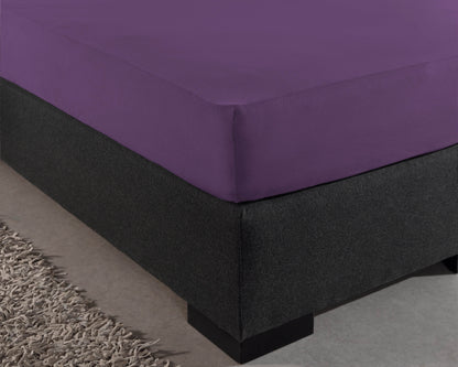 Einzel Jersey 135 gr. Spannbettlaken Lila 140 x 200 cm - Palo24