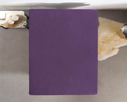 Einzel Jersey 135 gr. Spannbettlaken Lila 140 x 200 cm - Palo24