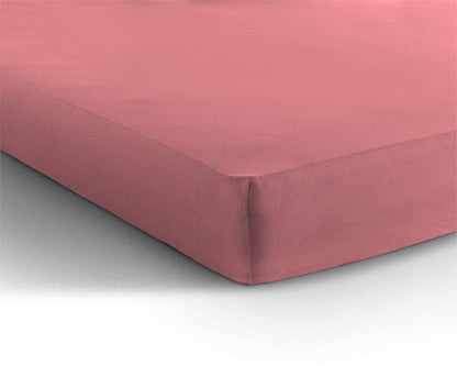 Einzel Jersey 135 gr. Spannbettlaken Rose 140 x 200 cm - Palo24