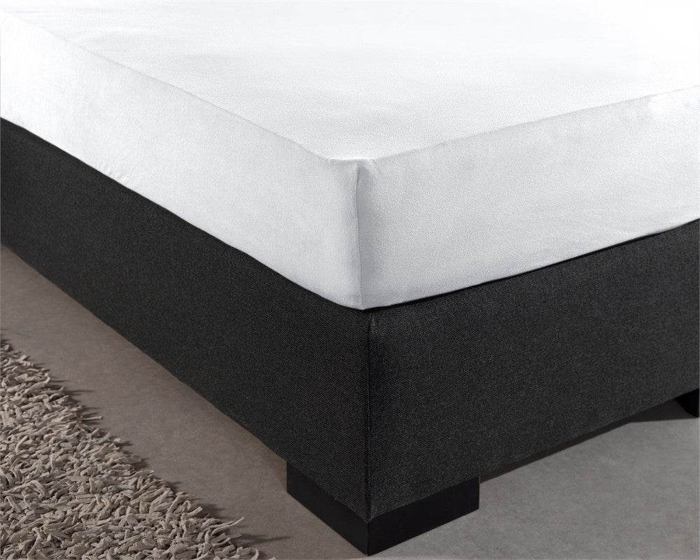 Doppelt Jersey 220 gr. Spannbettlaken Weiss 160/180 x 200/220 cm - Palo24