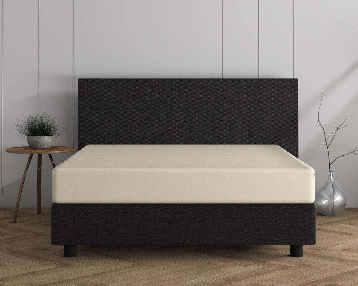 Doppelt Jersey 220 gr. Spannbettlaken Creme 80/100 x 220 cm - Palo24