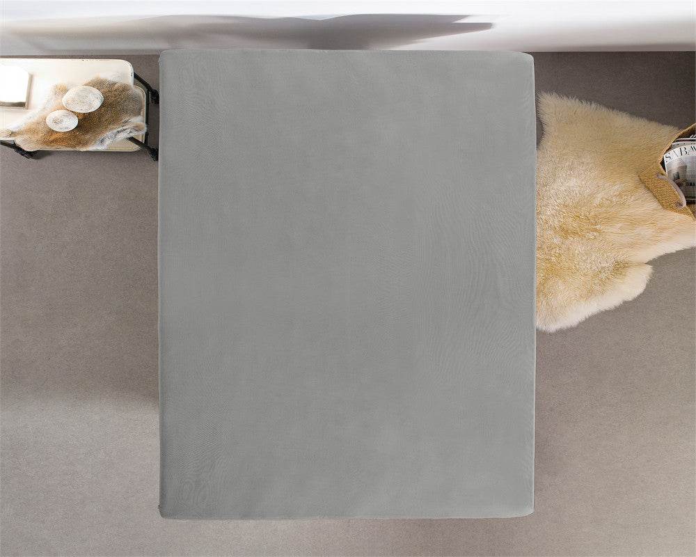 Doppelt Jersey 220 gr. Spannbettlaken Grau 80/100 x 220 cm - Palo24