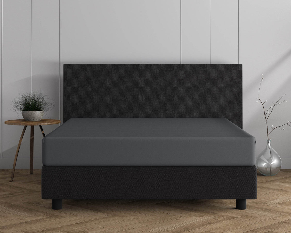 Doppelt Jersey 220 gr. Spannbettlaken Anthrazit 140 x 200/220 cm - Palo24