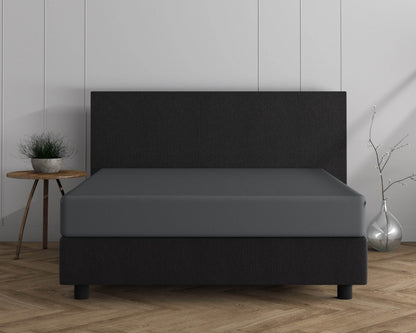 Doppelt Jersey 220 gr. Spannbettlaken Anthrazit 140 x 200/220 cm - Palo24