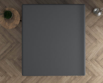 Doppelt Jersey 220 gr. Spannbettlaken Anthrazit 140 x 200/220 cm - Palo24