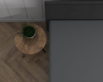 Doppelt Jersey 220 gr. Spannbettlaken Anthrazit 140 x 200/220 cm - Palo24